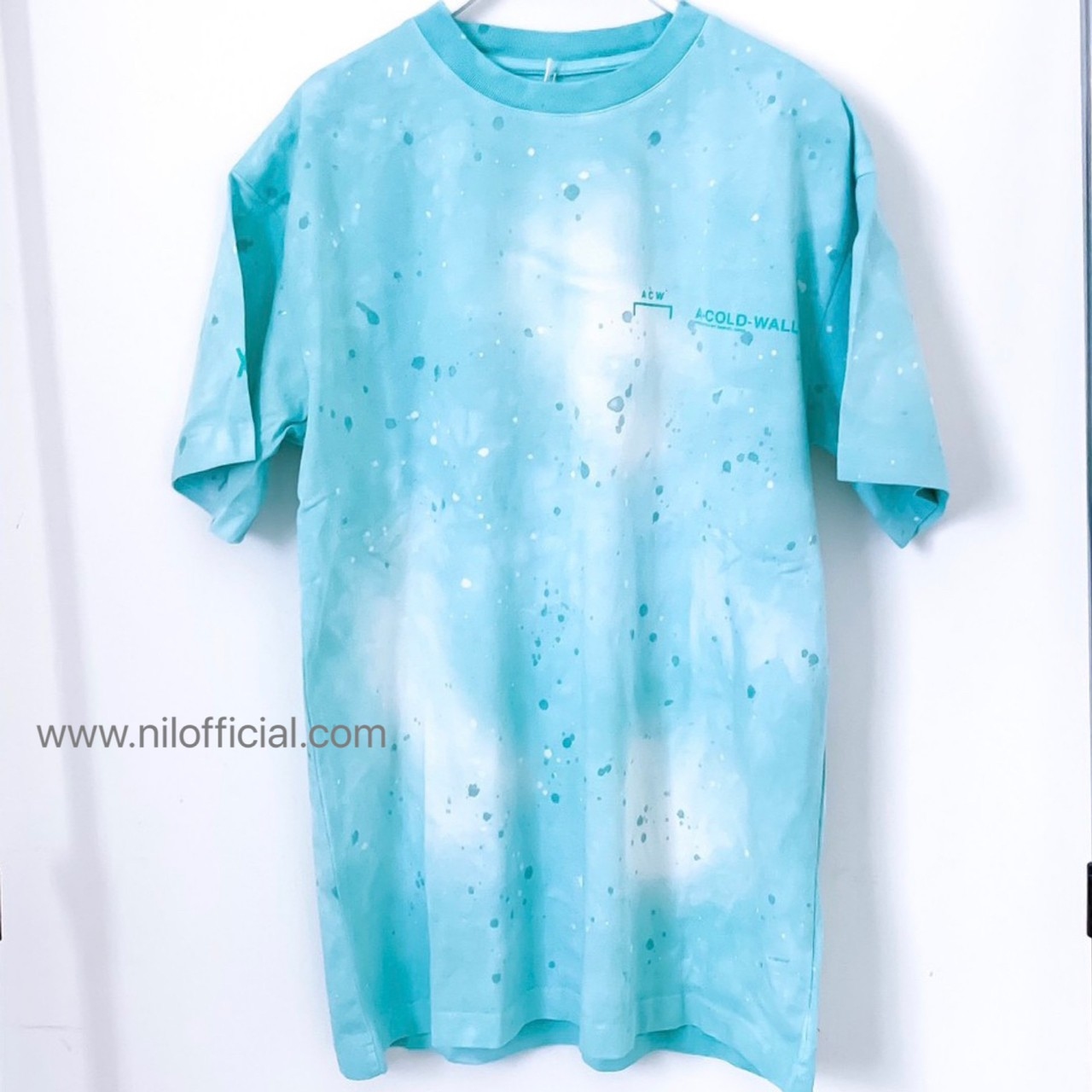 稀少現貨 A COLD WALL x Daniel Arsham聯名限定 渲染 水藍 短袖 T