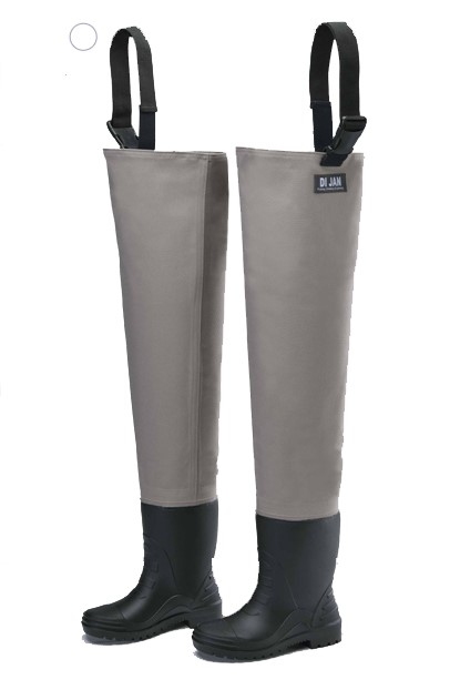 TP-305K 素面卡其高筒磯釣鞋 (專利S底毛氈+釘)