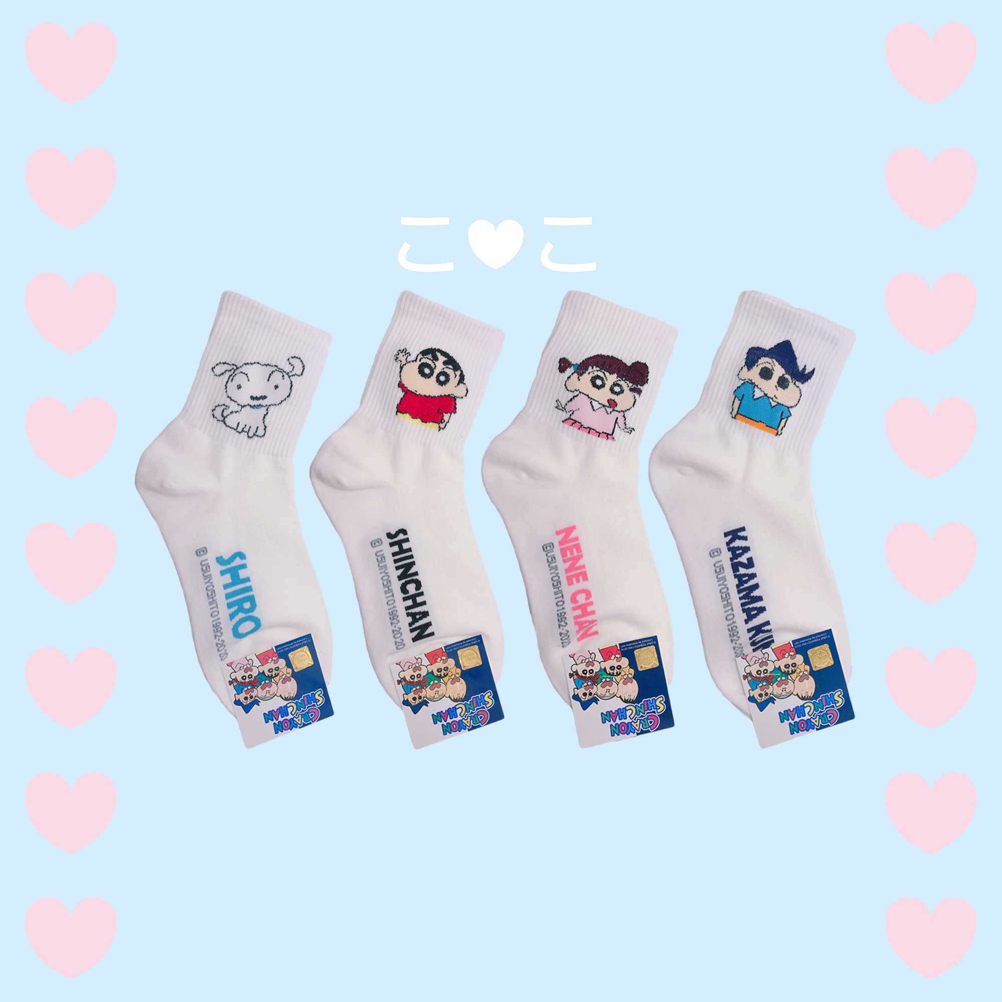 蠟筆小新人物造型襪子