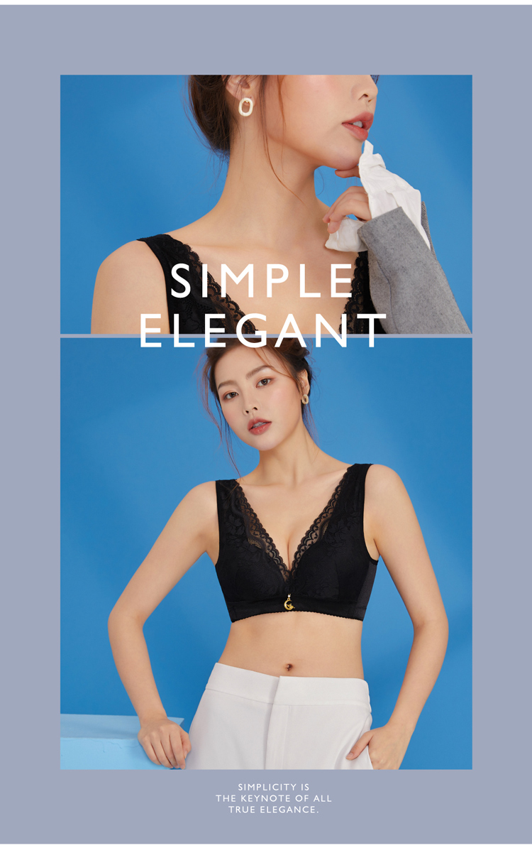 Olivia 無鋼圈蕾絲集中舒柔內衣