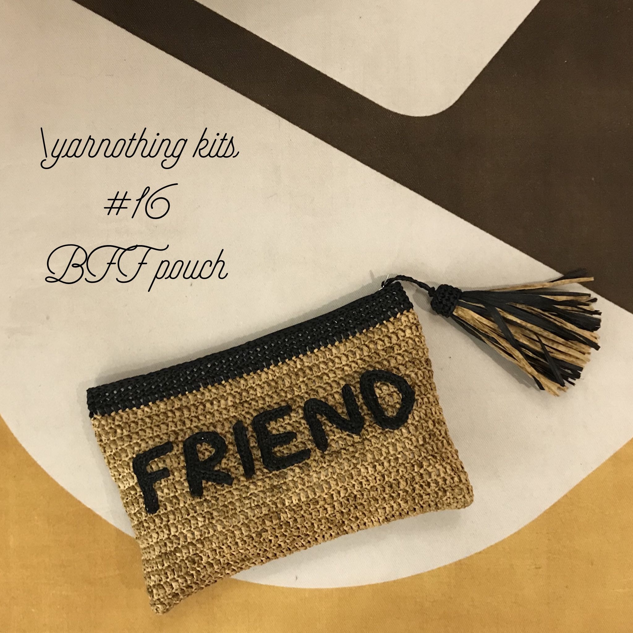 [線製集材料包] #16 BFF手拿包