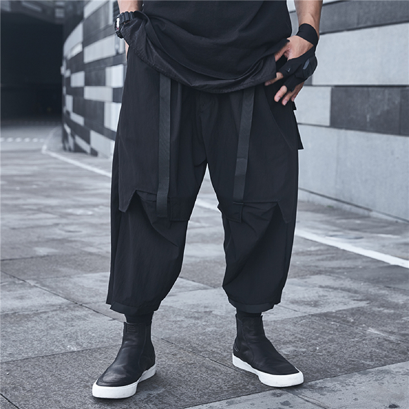 黑武士機能道術七分工裝褲