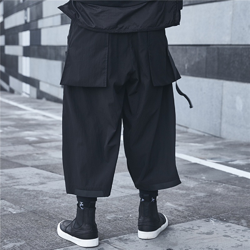 黑武士機能道術七分工裝褲