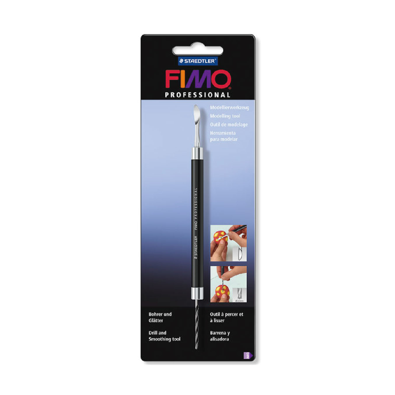 【STAEDTLER 施德樓】FIMO工具 8711 01 軟陶專用 鑽孔/平滑兩用工具棒