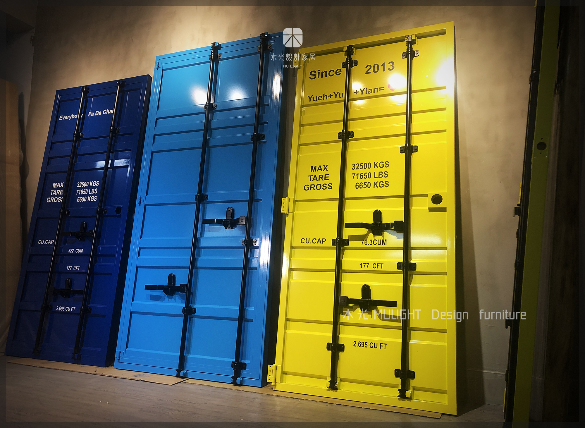 全方位客製化-台灣製造仿真貨櫃門(顏色尺寸皆可訂做)