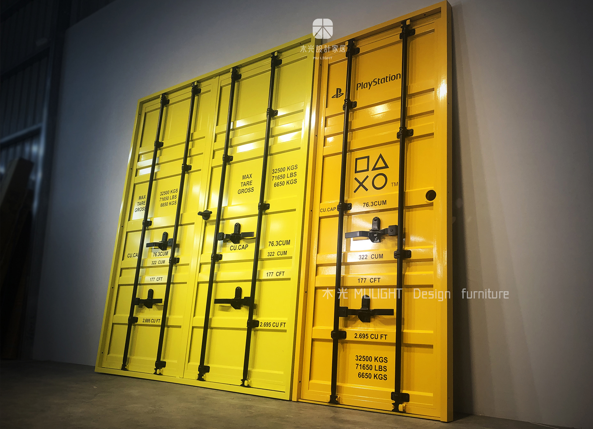 全方位客製化-台灣製造仿真貨櫃門(顏色尺寸皆可訂做)