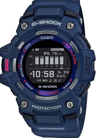 萬年鐘錶 - G-SHOCK  G-SQUAD 系列  藍-藍芽強悍智能運動訓練腕錶   GBD-100-2 錶徑 : 49.3MM