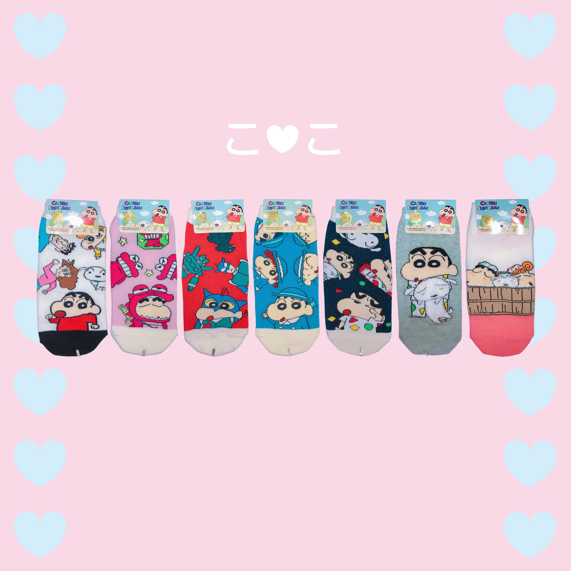 蠟筆小新造型隱形襪