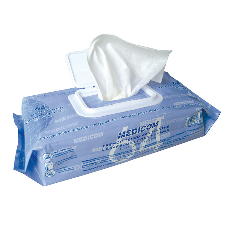 Medicom 麦迪康 - 绵羊油湿纸巾 (23 x 33cm) | (原箱8包 x 64片)