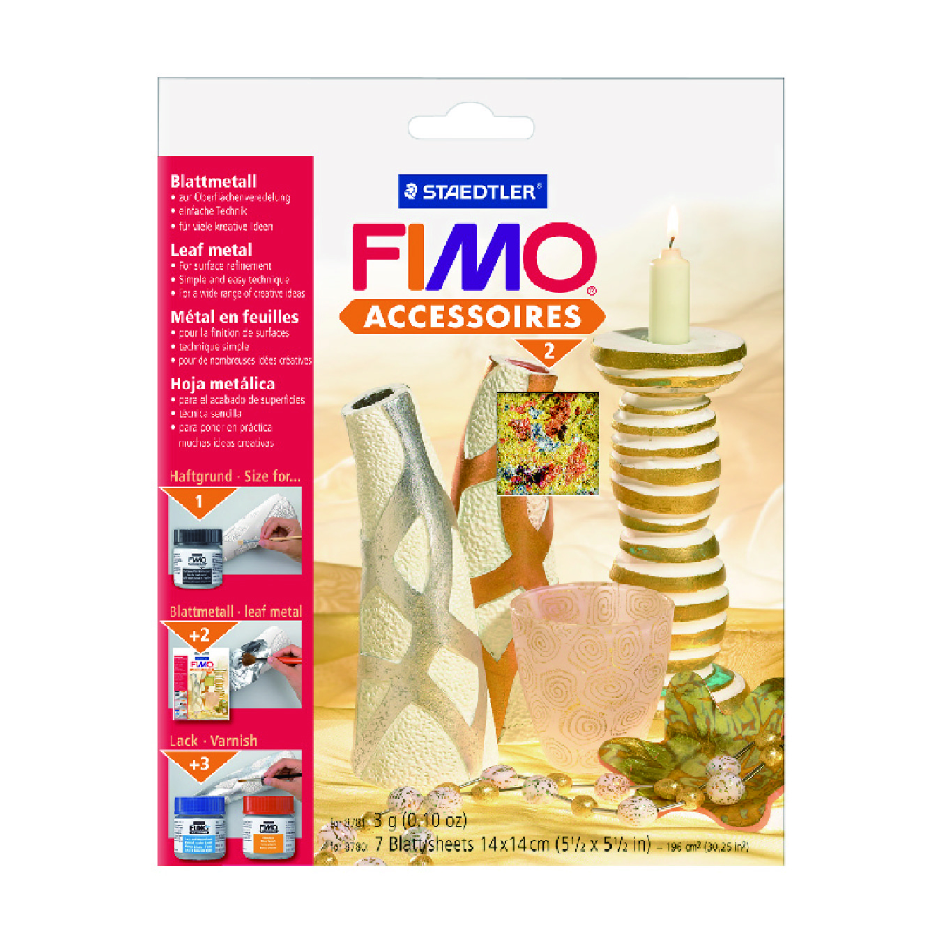 8781-99FIMO軟陶專用裝飾金箔-雪片