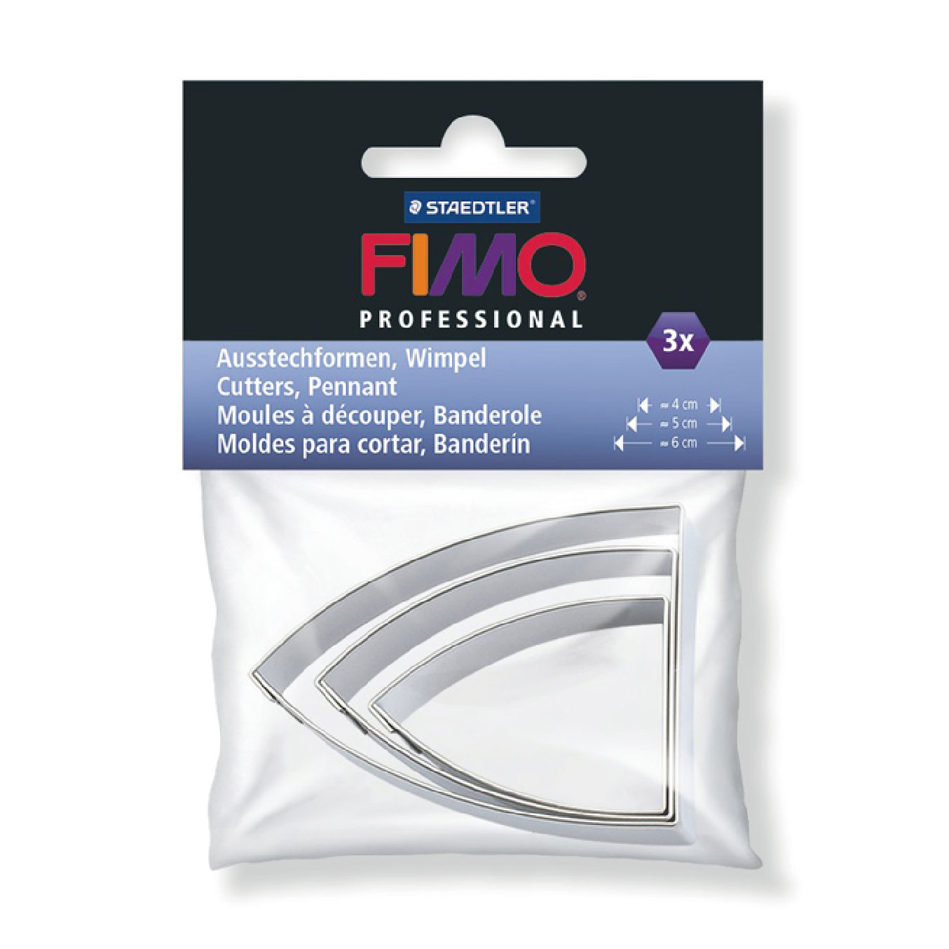 【STAEDTLER 施德樓】FIMO工具 8724 06 PB   DIY圖案壓模組-拱門3入