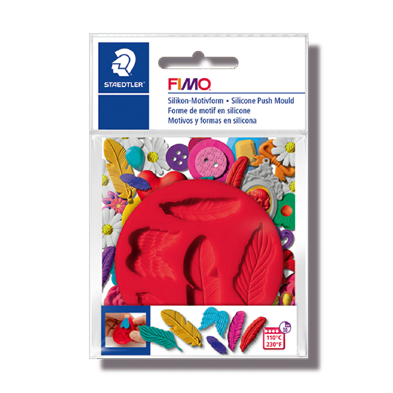 【STAEDTLER 施德樓】FIMO工具 MS8725 21 壓模組(羽毛)