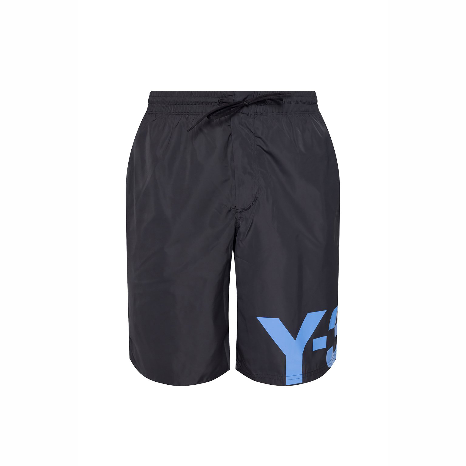 【 Y-3 LOGO SWIM L SHORT 短褲 - 黑藍 】