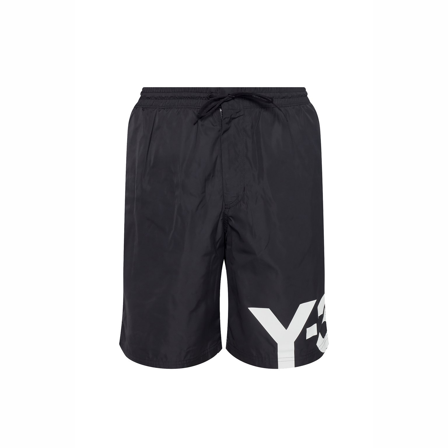 【 Y-3 LOGO SWIM L SHORT 短褲 - 黑白 】
