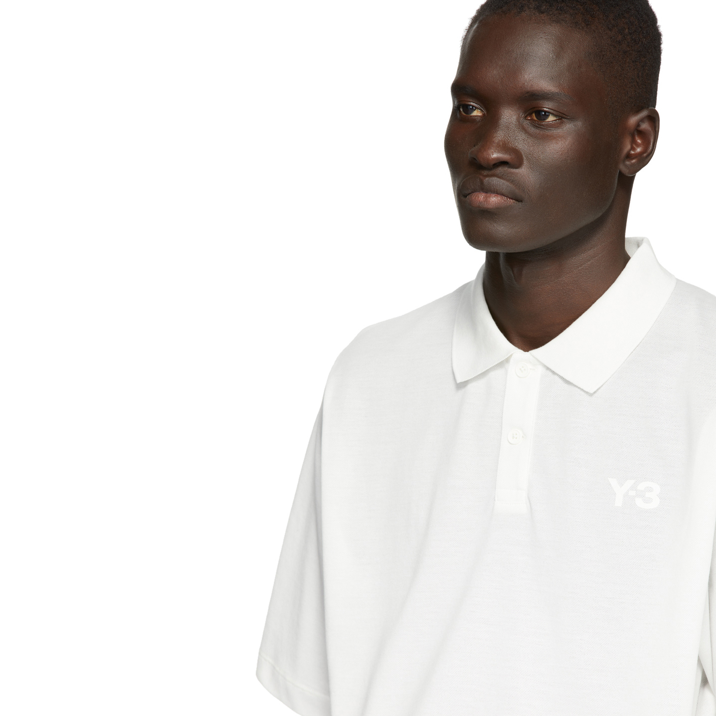 【 Y-3 M CL PLQUE POLO 短袖POLO衫 - 白 】