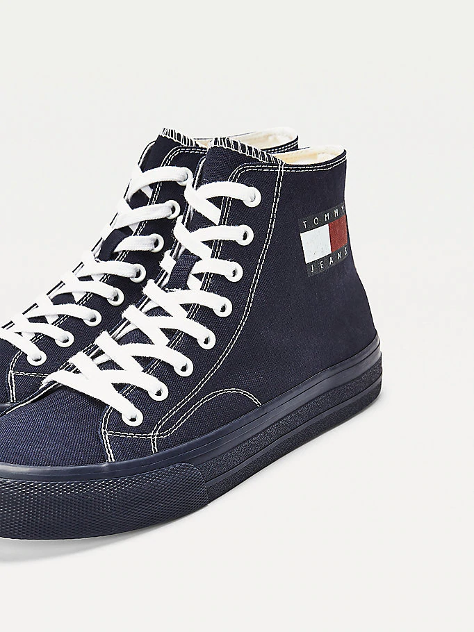 tommy jeans flag flatform trainers