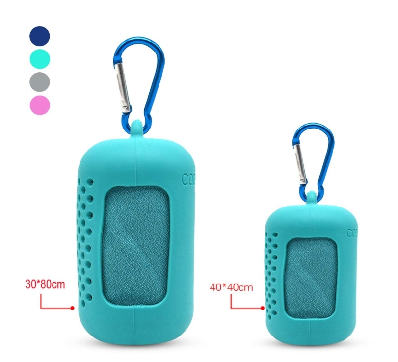 HKteams® Quick Dry Promo Sports Microfiber Towel (Capsule Portable)