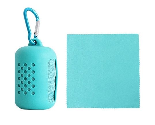 HKteams® Quick Dry Promo Sports Microfiber Towel (Capsule Portable)