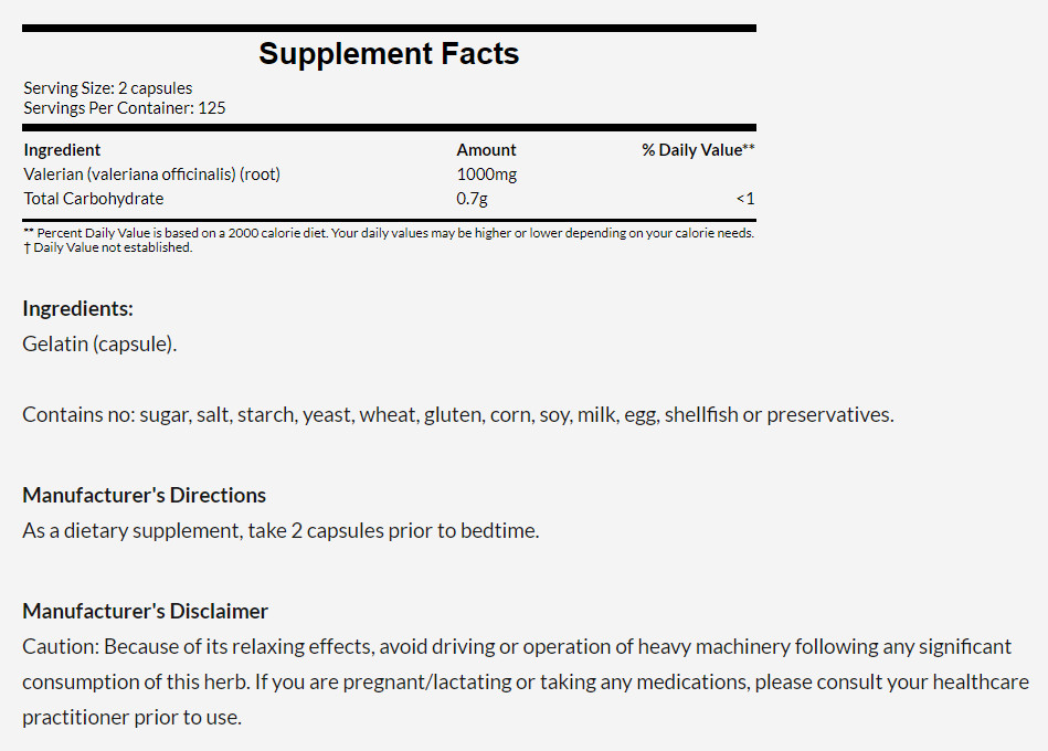 [預購] NOW 纈草根 500毫克 250粒 Valerian Root