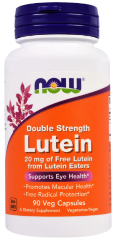 [預購] Now 雙倍加強酯化葉黃素37mg(20mg) 90粒素食 Lutein
