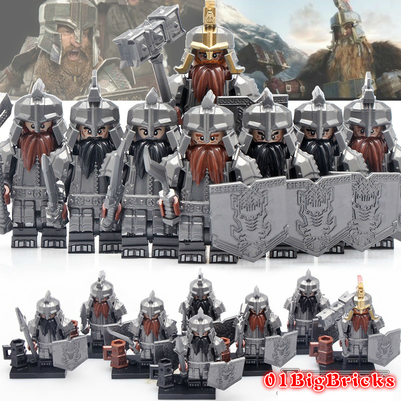 8PCS Lord of the Rings Dwarves Minifigures KT1040