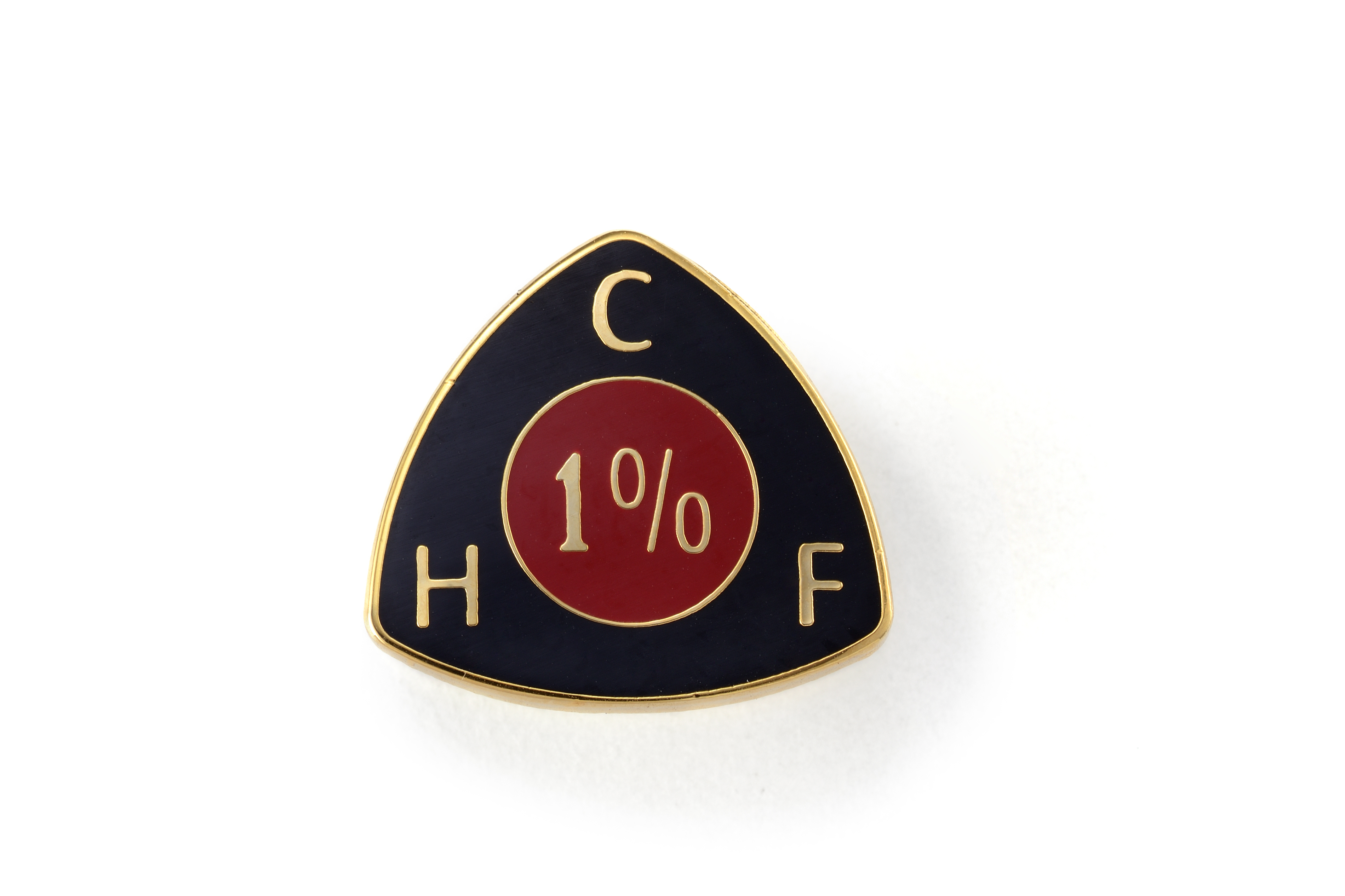 1% Triangle Enamel Pin