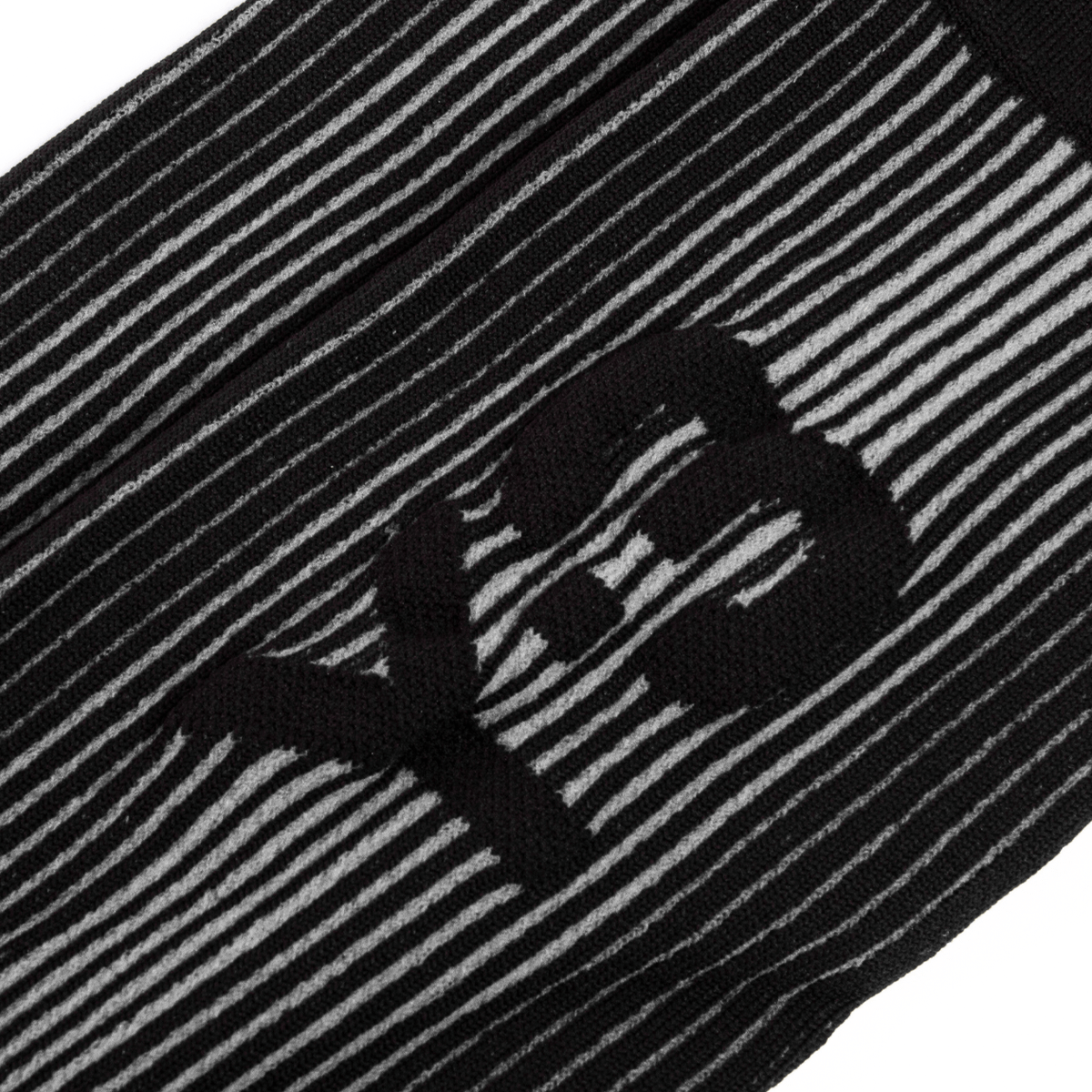 【 Y-3 RIB SOCK 螺紋長襪 - 黑白 】