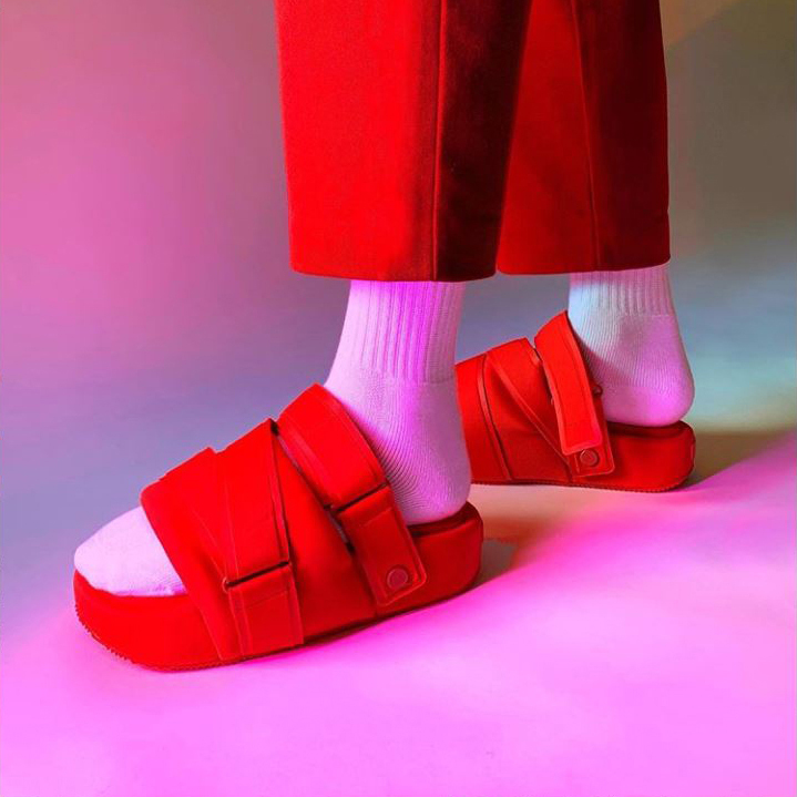 【 Y-3 SANDAL 頂級厚底涼鞋 - 紅 】