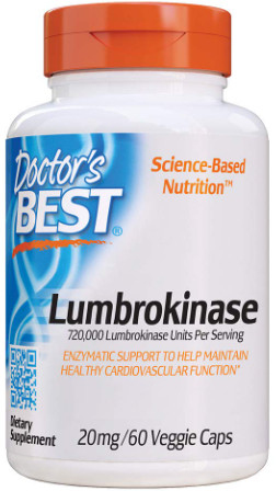 [預購] 蚓激酶 20毫克 60粒 Doctor's Best Lumbrokinase