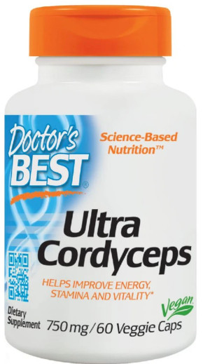 [預購] Doctor's Best 冬蟲夏草 菌株 750mg 60粒 素食 Ultra Cordyceps