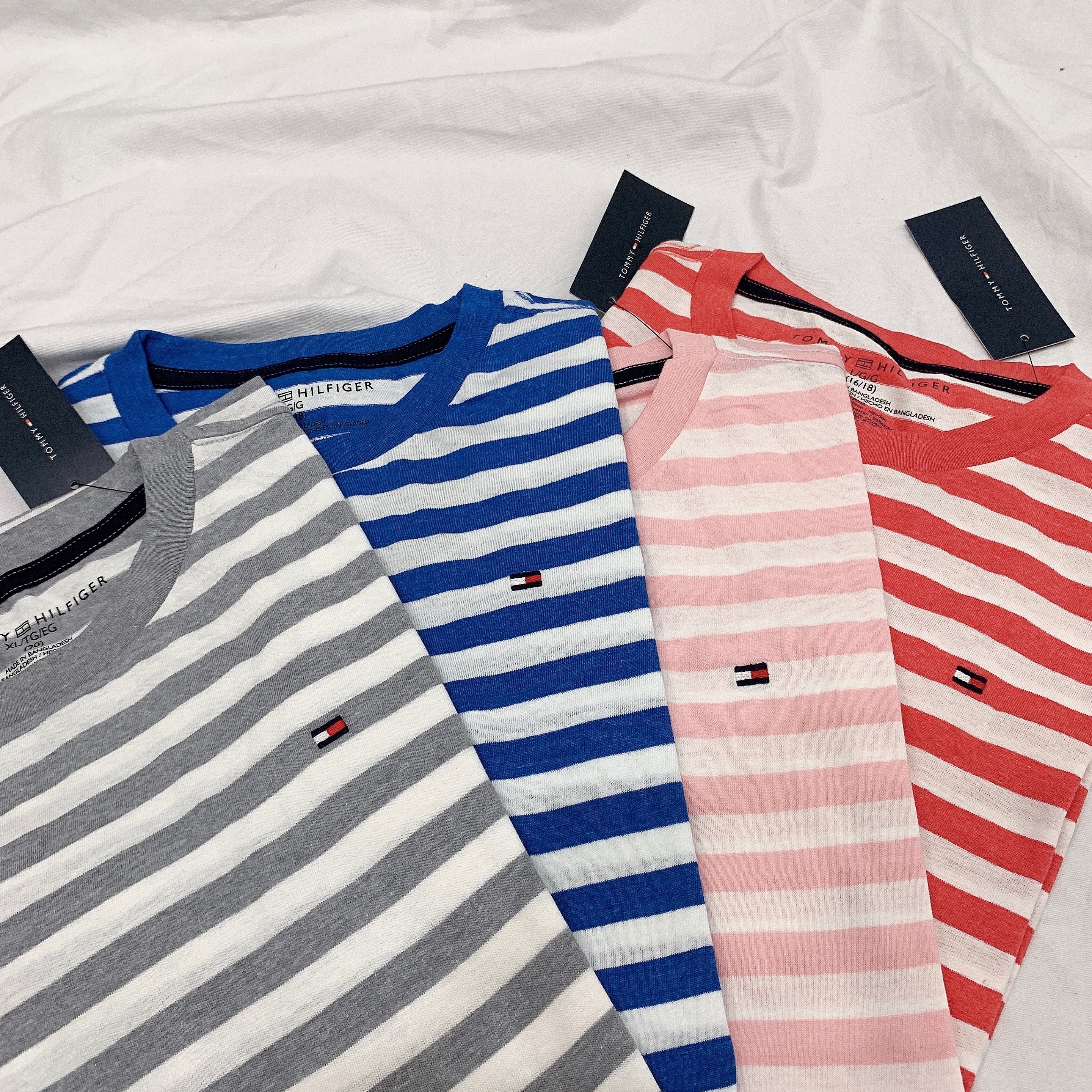 TOMMY HILFIGER 大童 間條 TEE (男女可穿)