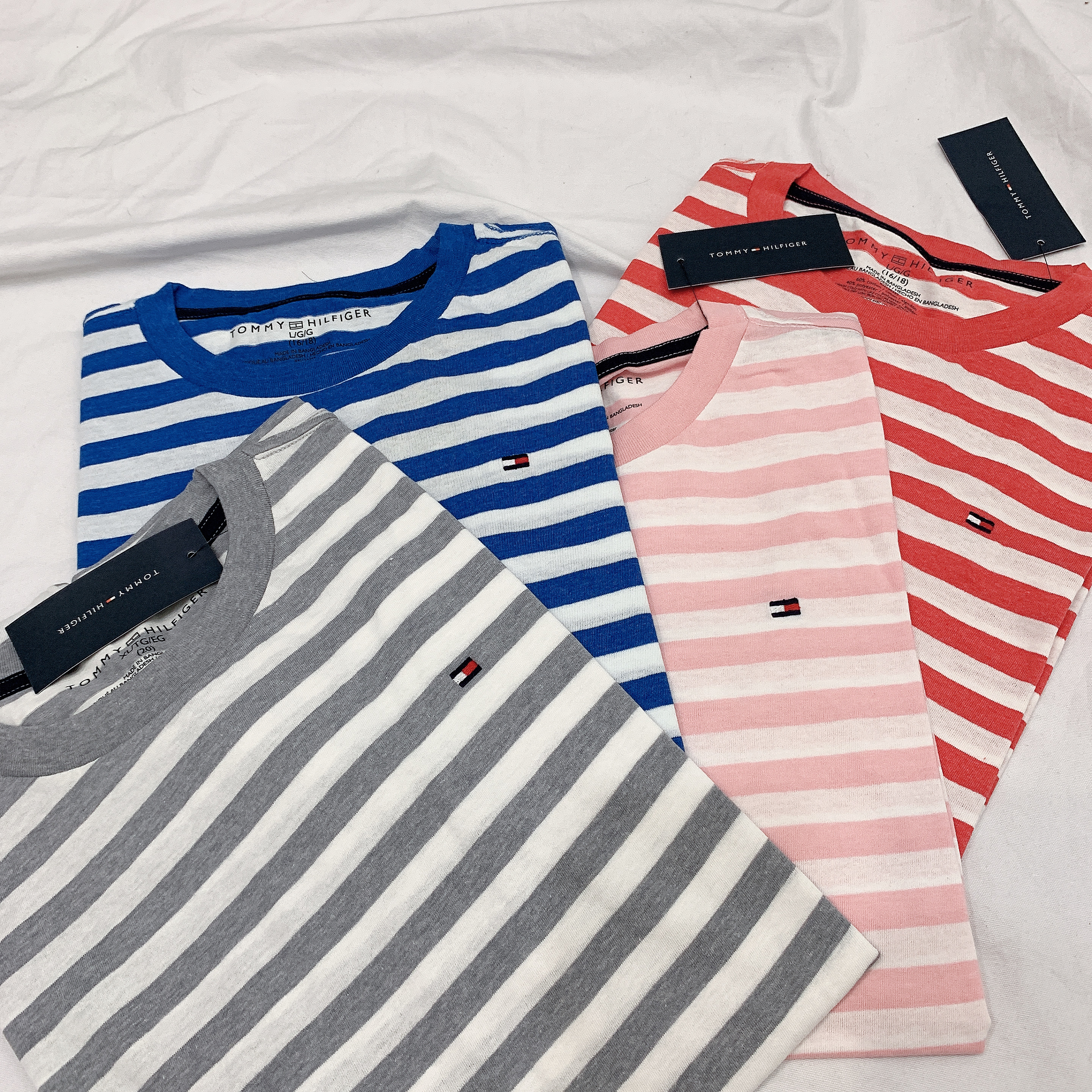 TOMMY HILFIGER 大童 間條 TEE (男女可穿)