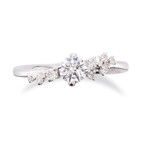 PT900 鉑金天然鑽石戒指托 (RS3203B537)