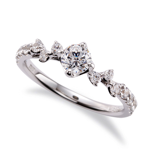 日本PT900鉑金天然鑽石戒指托