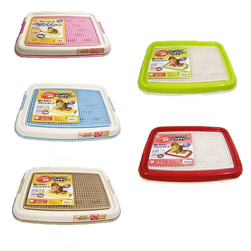 日本IRIS-IR-TFT-495防抓式平面狗便盆-(青/桃/茶/紅/綠)