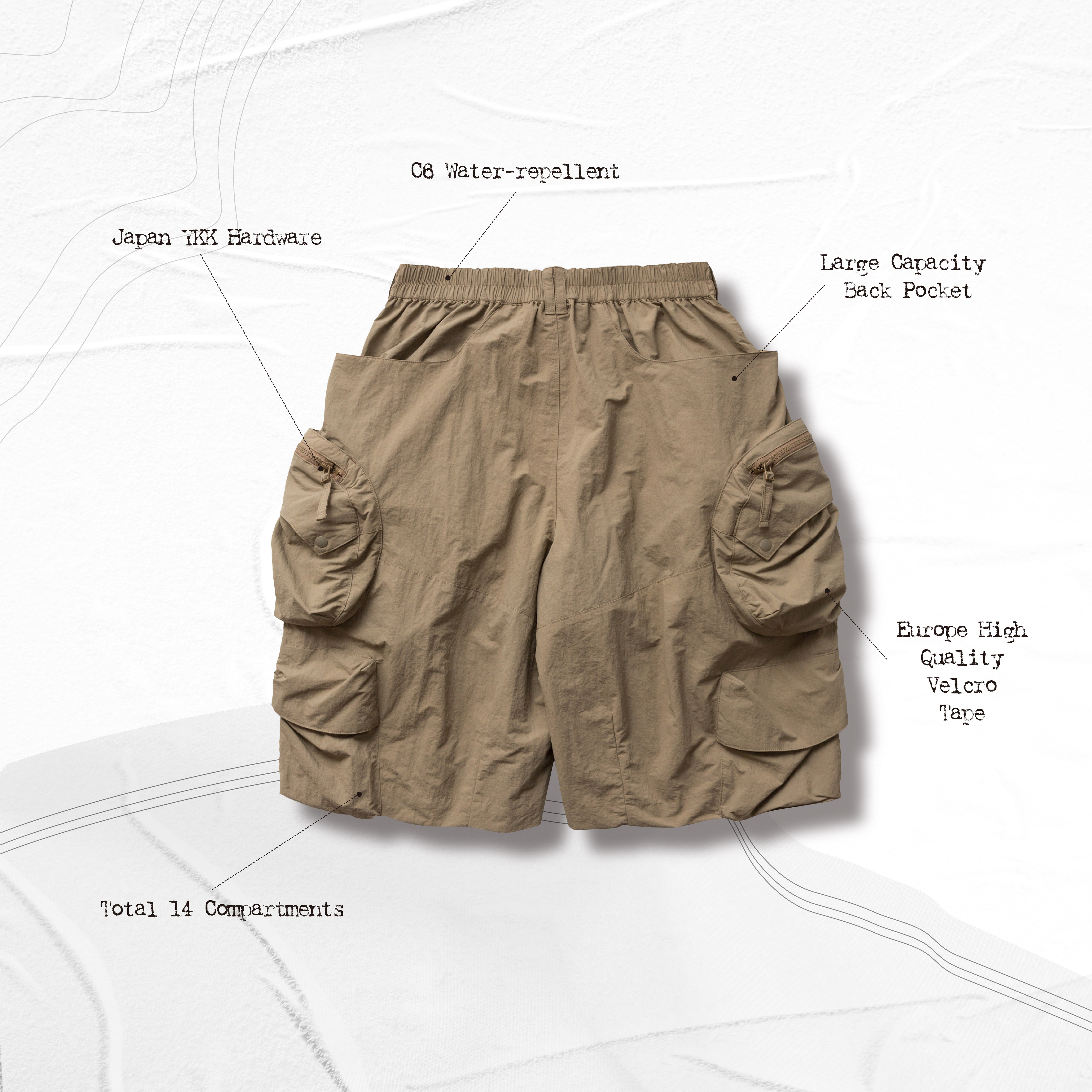 WIDE 11” Big Boy Utility Shorts - Khaki