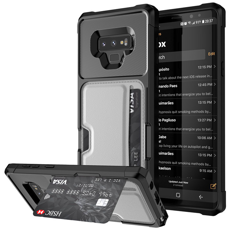 三星『四合一支架防摔殼』支架/插卡/防摔/車載磁吸多功能