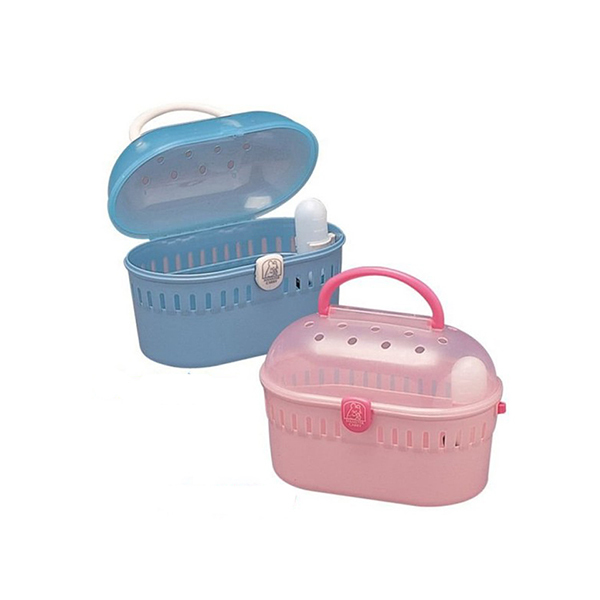 日本IRIS-IR-HQ-250鼠用外出提籃-(粉/藍)