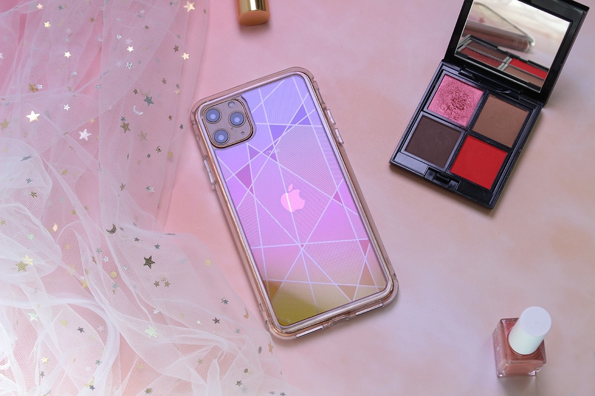 <iPhone> 粉紫斜紋 極空戰甲 彩雕