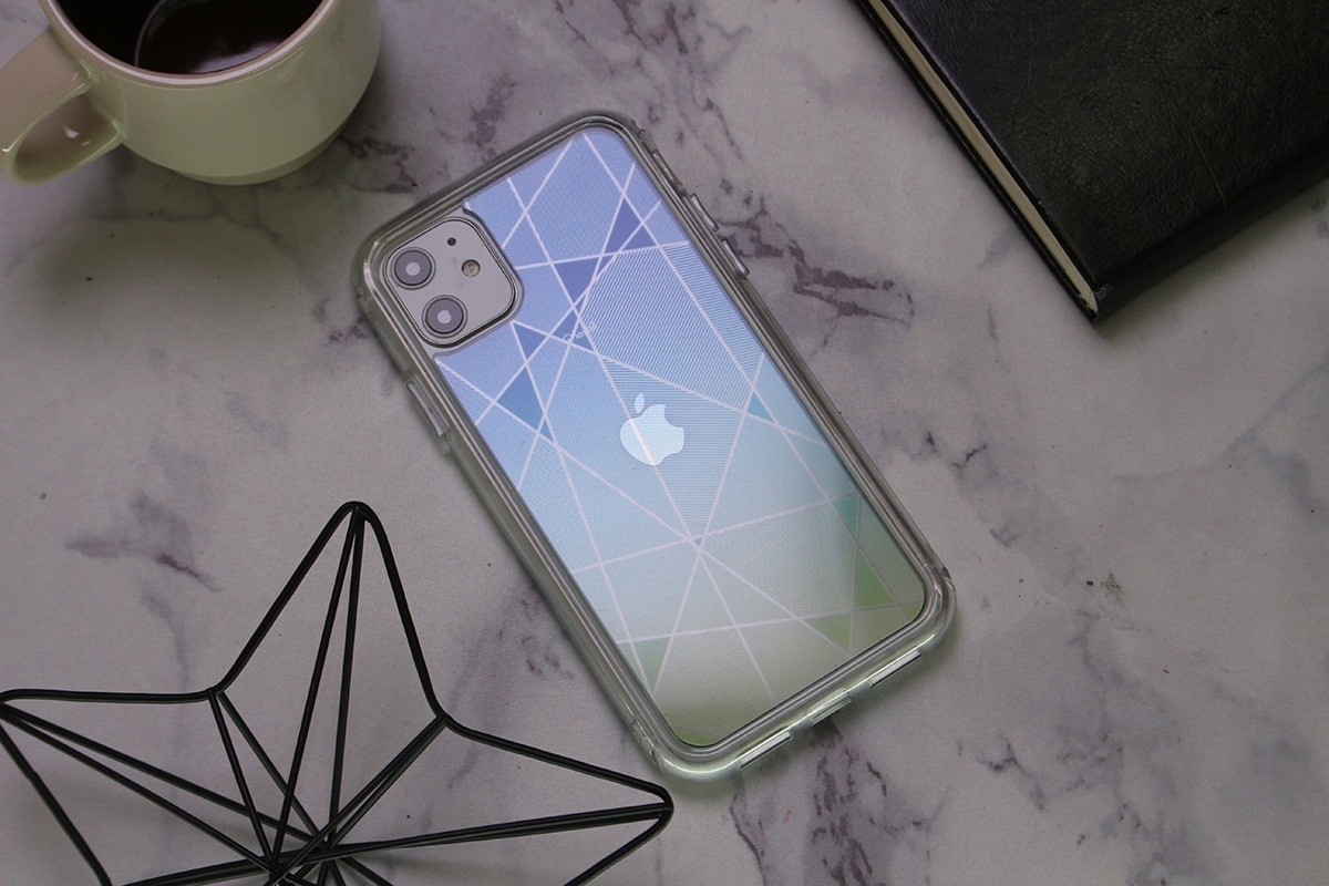 <iPhone> 藍綠斜紋 極空戰甲 彩雕