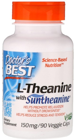[預購] Doctor's Best Suntheanin專利茶胺酸/茶氨酸150mg 90粒 素 L-Theanine