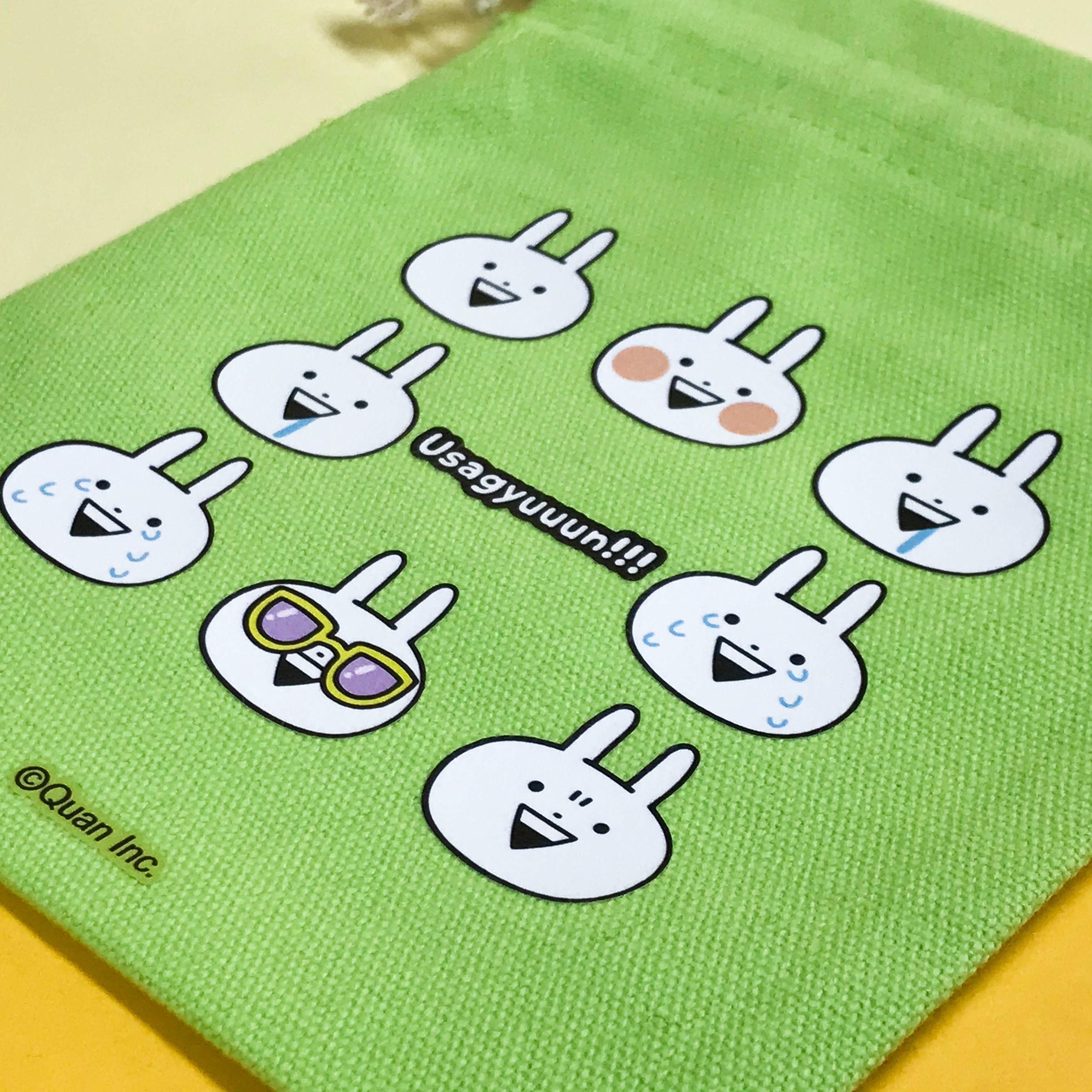 Usagyuuun-彩色小束口袋-表情款