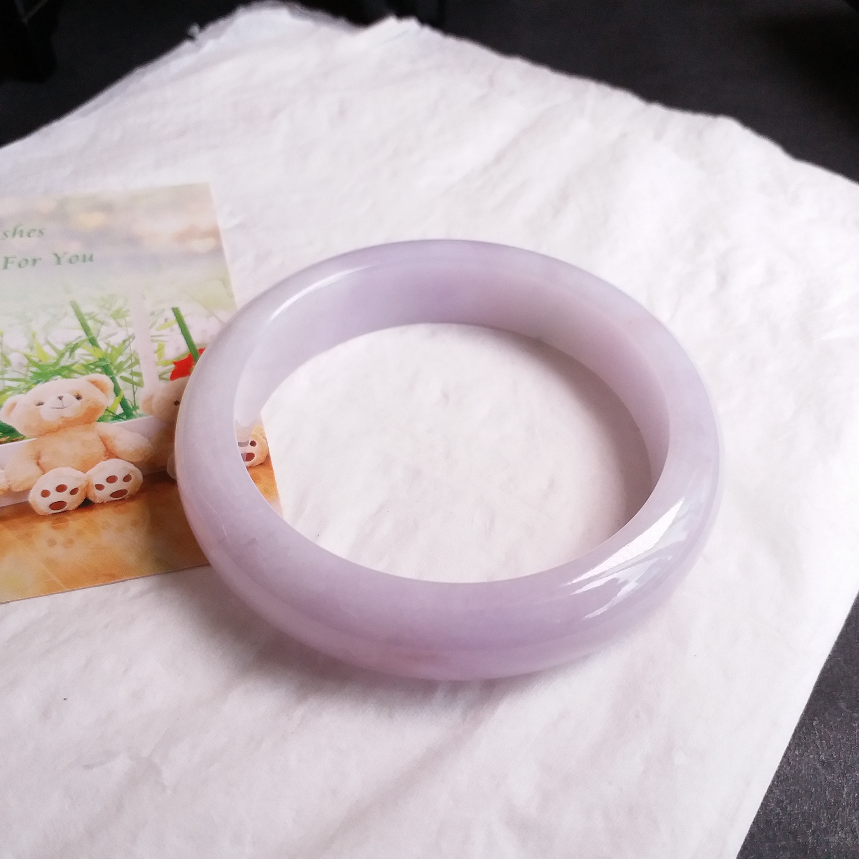 J1520 冰粉紫玉鐲 56.84mm (1.53)