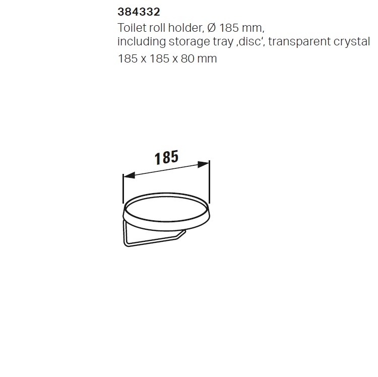 Laufen "Kartell by Laufen" 3.8433.2.004.000.1 Toilet Paper Holder