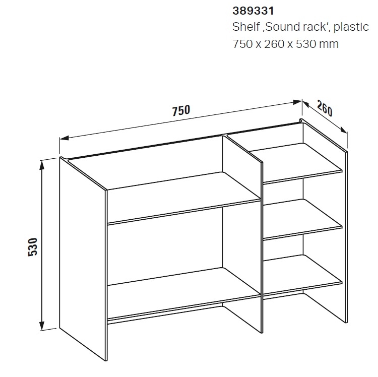 Laufen "Kartell by Laufen" 3.8933.1.084.000.1 Sound Rack