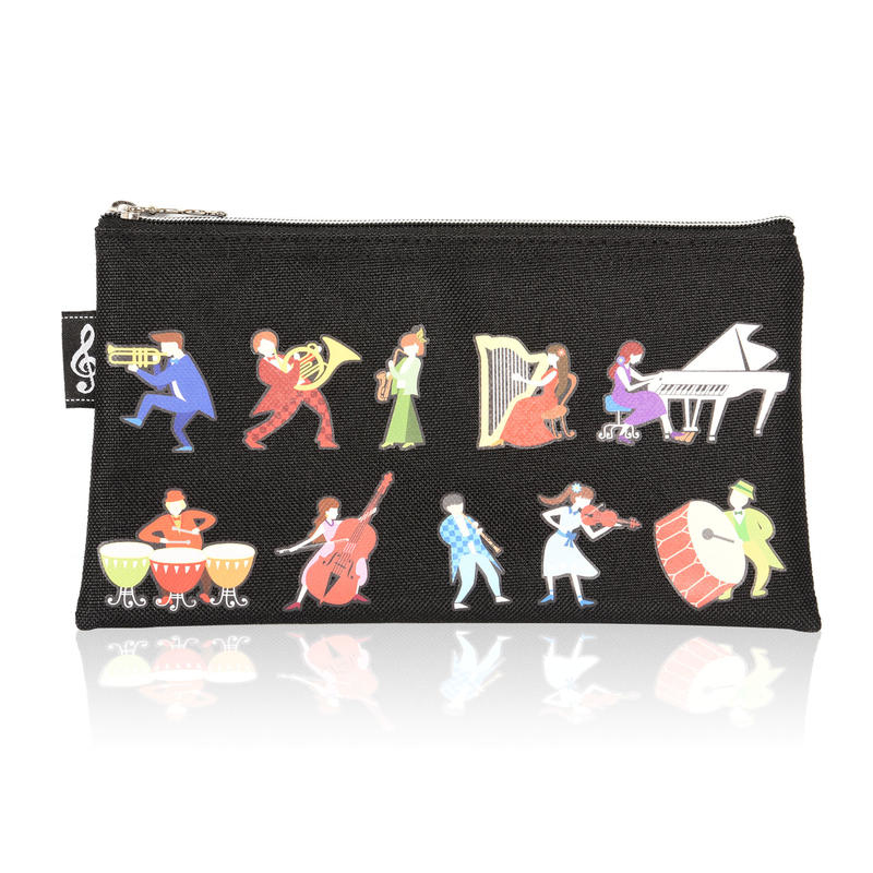 鉛筆盒 台製 T022D 音樂演奏會筆袋 彩色版