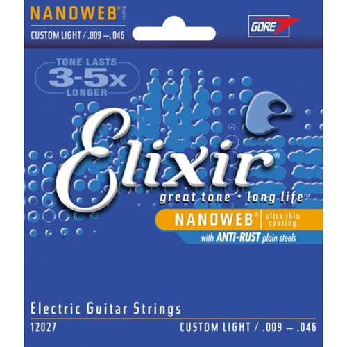 Elixir 電吉他弦 NANOWEB 包覆 薄膜 12027 (09-46)