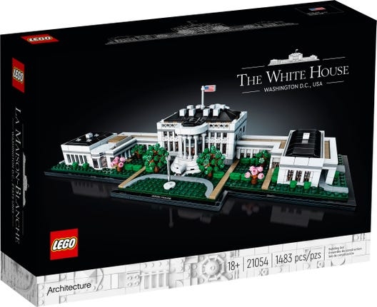 moc LED light for  LEGO Architecture 21054 The White House - Lego Speed Build