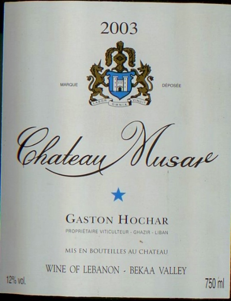 Chateau Musar Blanc 2003