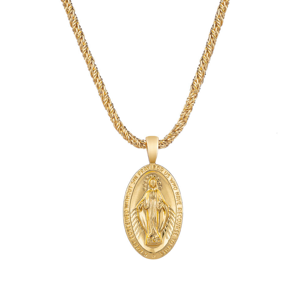 SOLO 天主教 聖母 項鏈 ( 古銀款 / 亮銀款 / 亮金款 )